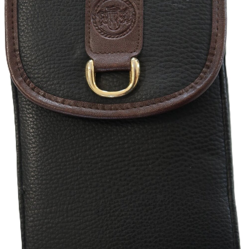 Vintage Huntington Ridge Wallet Faux Leather Clutch Small Compact Black Brown